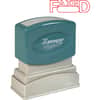 XST1350 - FAXED Title Stamps, Message Stamp, FAXED, 0.50" Impression Width x 1.62" Impression Length, 100000 Impression(s), Red, Recycled, 1 Each