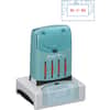 XST66210 - VersaDater Pre-inked PAID Date Stamp, Message/Date Stamp, PAID, 1.31" Impression Width x 2.12" Impression Length, Red, Blue, Recycled, 1 Each
