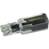 SOF21002 - Phone Cord Detangler, 1 x RJ-11 Phone Male, 1 x RJ-11 Phone Female, Clear, Black, 1 Each