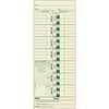 TOP1252 - Manila Stock Weekly Time Cards, 3.50" x 9" Sheet Size, Manila, Manila Sheet(s), Green Print Color, 500 / Box