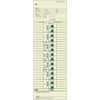 TOP1255 - Weekly One-Sided Time Cards, 3.50" x 10.50" Sheet Size, Manila, Manila Sheet(s), Green Print Color, 1 Box