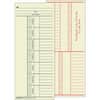 TOP1260 - 2-Sided Weekly Time Cards, Double Sided Sheet, 3.37" x 8.25" Sheet Size, Manila, Manila Sheet(s), Green, Red Print Color, 500 / Box