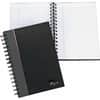 TOP25330 - Sophisticated Business Executive Notebooks, 96 Sheets, Wire Bound, 20 lb Basis Weight, 5 7/8" x 8 1/4" Sheet Size, White Paper, Gray Binding, Black Cover