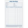 TOP30041 - Daily Time Sheet Form, 100 Sheet(s), 6" x 9.50" Sheet Size, White, White Sheet(s), Black Print Color, 2 / Pack