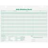 TOP3284 - Daily Employee Attendance Record Form, 50 Sheet(s), 11" x 8.50" Sheet Size, 3 x Holes, White, White Sheet(s), Green Print Color, 1 Pack