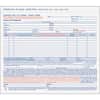 TOP3841 - Bills of Lading Snap-Off Sets, 3 Part, Carbonless Copy, 8.50" x 7.44" Sheet Size, White Sheet(s), Blue, Red Print Color, 1 Pack