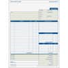 TOP3866 - Three-part Carbonless Job Invoice Forms, 3 Part, Carbonless Copy, 8.50" x 11" Sheet Size, White, Canary, Manila, Assorted Sheet(s), Blue Print Color, 1 Pack