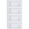 TOP4003 - Carbonless Phone Message Book, Double Sided Sheet, Spiral Bound, 2 Part, Carbonless Copy, 5.50" x 11" Sheet Size, White, Assorted Sheet(s), Blue, Red Print Color, 1 Each