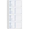 TOP4109 - Duplicate Petty Cash Book, Wire Bound, 2 Part, Carbonless Copy, 2.75" x 5" Form Size, 5.50" x 11" Sheet Size, White, Yellow, Blue, Red Print Color, 1 Each