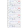 TOP4161 - Carbonless 2-part Money Receipt Book, 200 Sheet(s), Wire Bound, 2 Part, Carbonless Copy, 5.50" x 11" Sheet Size, Canary, White, Blue, Red Print Color, 1 Each