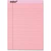 TOP63150 - Prism Plus Colored Paper Pads, 50 Sheets, 0.34" Ruled, 16 lb Basis Weight, 8 1/2" x 11 3/4" Sheet Size, Pink Paper, Hard Cover, Perforated, Rigid, Easy Tear, 12 / Pack