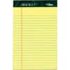 TOP63350 - Jr. Legal Rule Docket Writing Pads, 50 Sheets, Double Stitched, 0.28" Ruled, 16 lb Basis Weight, Jr.Legal, 5" x 8" Sheet Size, Canary Paper