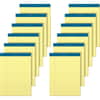 TOP63400 - Docket Letr-Trim Legal Rule Canary Legal Pads, 50 Sheets, Double Stitched, 0.34" Ruled, 16 lb Basis Weight, 8 1/2" x 11 3/4" Sheet Size, Canary Paper, Marble Green Binding