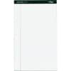 TOP63590 - Docket Letr - Trim Legal Ruled White Legal Pads - Legal, 50 Sheets, Double Stitched, 0.34" Ruled, 16 lb Basis Weight, Legal, 8 1/2" x 14" Sheet Size, White Paper, Marble Green Binding