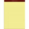 TOP63950 - Docket Gold Legal Pads - Letter, 50 Sheets, Double Stitched, 0.34" Ruled, 20 lb Basis Weight, Letter, 8 1/2" x 11" Sheet Size, Canary Paper, Burgundy Binding
