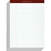 TOP63960 - Docket Gold Legal Ruled White Legal Pads, 50 Sheets, Double Stitched, 0.34" Ruled, 20 lb Basis Weight, 8 1/2" x 11 3/4" Sheet Size, White Paper, Burgundy Binding