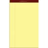 TOP63980 - Docket Gold Legal Pads - Legal, 50 Sheets, Double Stitched, 0.34" Ruled, 20 lb Basis Weight, Legal, 8 1/2" x 14" Sheet Size, Canary Paper, Burgundy Binding