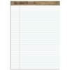 TOP74880 - Second Nature Legal Rule Recycled Writing Pad, 50 Sheets, 0.34" Ruled, Red Margin, 15 lb Basis Weight, 8 1/2" x 11 3/4" Sheet Size, White Paper, Perforated, Resist Bleed-through, Easy Tear, Recycled