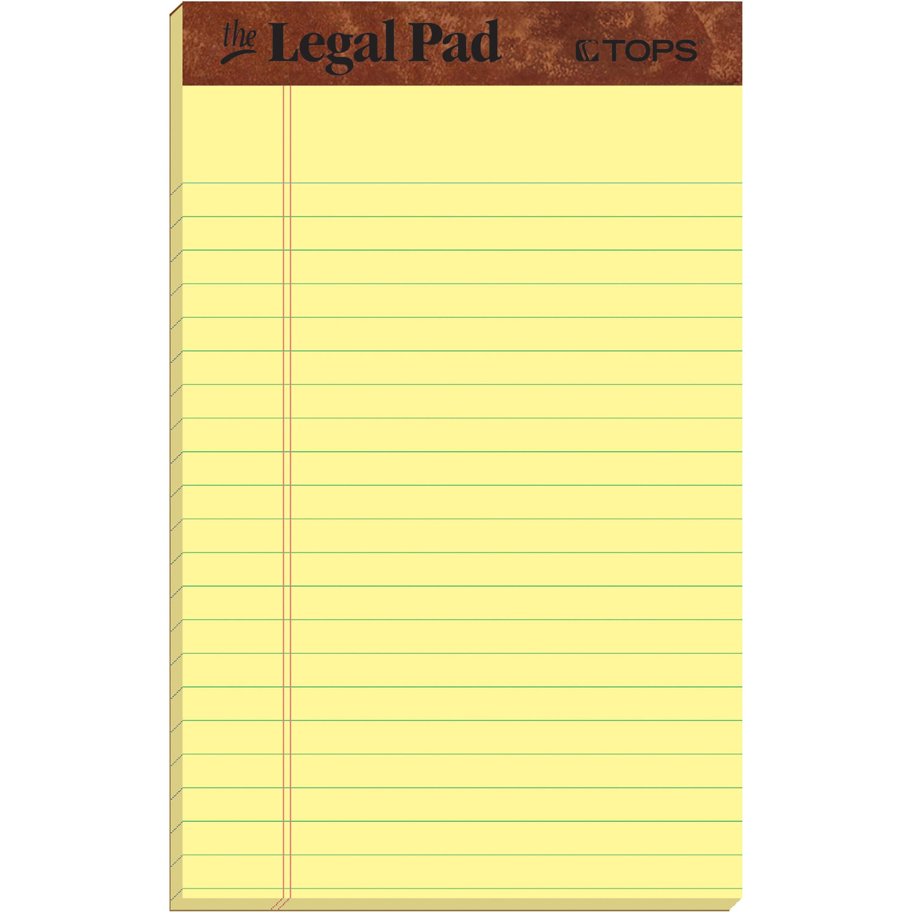 The Legal Pad Writing Pad by TOPS TOP7501 | OnTimeSupplies.com