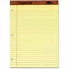 TOP75351 - The Legal Pad Writing Pad, 50 Sheets, Double Stitched, 0.34" Ruled, 16 lb Basis Weight, 8 1/2" x 11 3/4" Sheet Size, Canary Paper, Perforated, Punched, Hard Cover, 1 Dozen