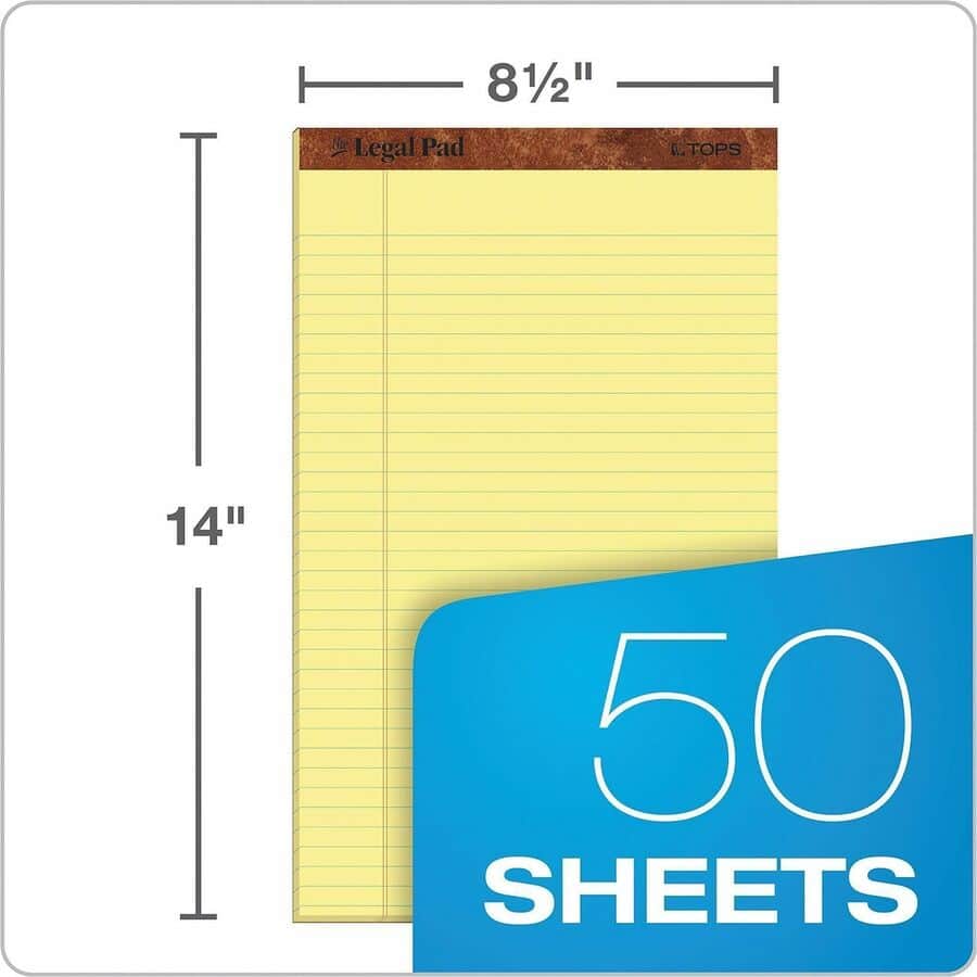 The Legal Rule Writing Pads - Legal by TOPS TOP7572