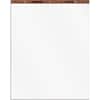 TOP7903 - Plain Paper Easel Pads, 50 Sheets, Plain, 16 lb Basis Weight, 27" x 34" Sheet Size, White Paper, Perforated, Bond Paper, Leatherette Head Strip, 2 / Carton