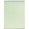 TOP8001 - Green Tint Steno Books, 60 Sheets, Wire Bound, Ruled Margin, 6" x 9" Sheet Size, Green Paper, Hardboard Cover, WireLock, 12 / Pack