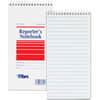 TOP8030 - Reporter's Notebooks, 70 Sheets, Spiral, Gregg Ruled Margin, 4" x 8" Sheet Size, White Paper, Pocket, 12 / Pack