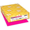 WAU22881 - Color Card Stock - Fireball Fuchsia, Letter, 8 1/2" x 11", 65 lb Basis Weight, Smooth, Acid-free, Lignin-free, Durable, Heavyweight, Fireball Fuchsia, 1 Pack