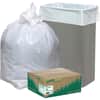 WBIRNW1K150V - Heavy-Duty Reclaim Recycled White Can Liners, Small Size, 13 gal Capacity, 33" Length x 24" Width x 0.87 mil (22 Micron) Thickness, Low Density, White, Plastic, Recycled, 1 Carton