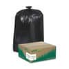 WBIRNW4050 - Reclaim Heavy-Duty Recycled Can Liners, Medium Size, 33 gal Capacity, 39" Length x 33" Width x 1.25 mil (32 Micron) Thickness, Low Density, Black, Plastic, Recycled, 100 / Carton