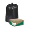 WBIRNW6050 - Reclaim Heavy-Duty Recycled Can Liners, Extra Large Size, 60 gal Capacity, 58" Length x 38" Width x 1.25 mil (32 Micron) Thickness, Low Density, Black, Plastic, Recycled, 100 / Carton