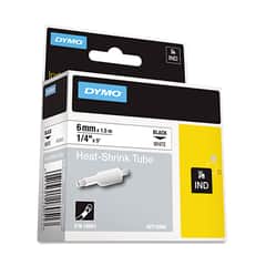 Rhino Heat Shrink Tubes Industrial Label Tape Cassette, 1/4" x 5 ft, White