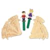 PAC364502 - People Shaped Wood Craft Sticks, 2" Height x 5.38" Length, Natural, Wood, 36 / Pack
