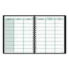 AAG8015505 - Undated Teacher's Planner, Weekly, 9 Classes, Black Cover, 10.88 x 8.25 Sheets, 12-Month (July to June)
