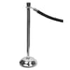 TCO11000 - Heavy-duty Posts for Stanchion, Stainless Steel 41" Post, Black Rope Attachment, Chrome, 2 / Box
