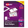 AVE5362 - Self-Laminating Laser/Inkjet Printer Badges, 2.25 x 3.5, White, 30/Box