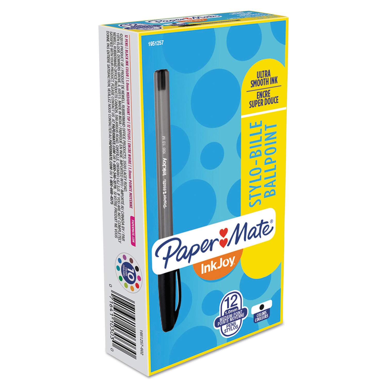 Paper Mate InkJoy 100 Cap Mini Kugelschreiber – 10er Pack Bunt Sortiert