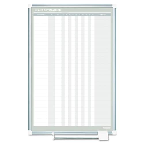 MasterVision Gold Ultra Planning Board Magnetic Dry Erase Grid With