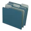 PFX04302 - Earthwise by Pendaflex 100% Recycled Colored File Folders, 1/3-Cut Tabs: Assorted, Letter Size, 0.5" Expansion, Blue, 100/Box