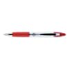 ZEB22430 - Z-Grip MAX Ballpoint Pen, Retractable, Medium 1 mm, Red Ink, Silver/Red Barrel, 12/Pack