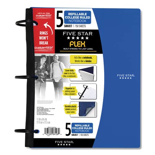 FLEX Notebook by Five Star® FVS08128 | OnTimeSupplies.com