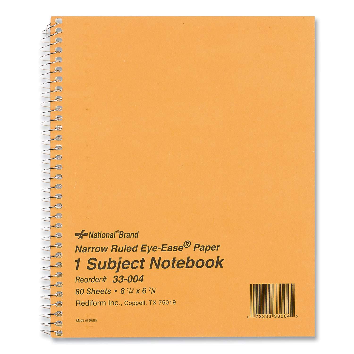 National Brand Kolor Kraft College Notebook - 1-Subject, 80 Sheets, Blue Cover, 9.5 X 6 Inches