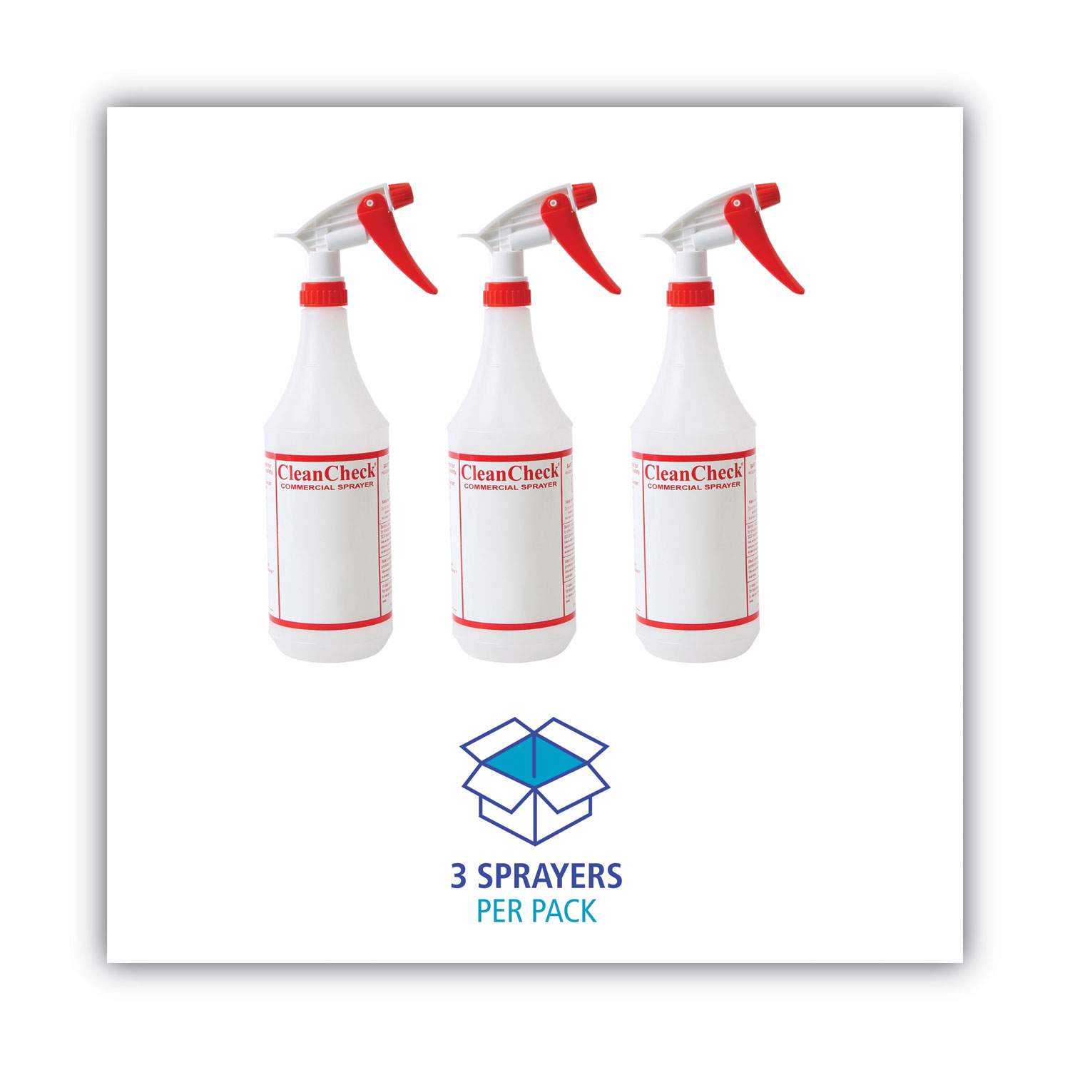 thumbnail image 2 of 3-Pack 32oz HDPE Trigger Spray Bottles - White/Green Chemical Sprayers For Cleaning & Gardening 2 of 10