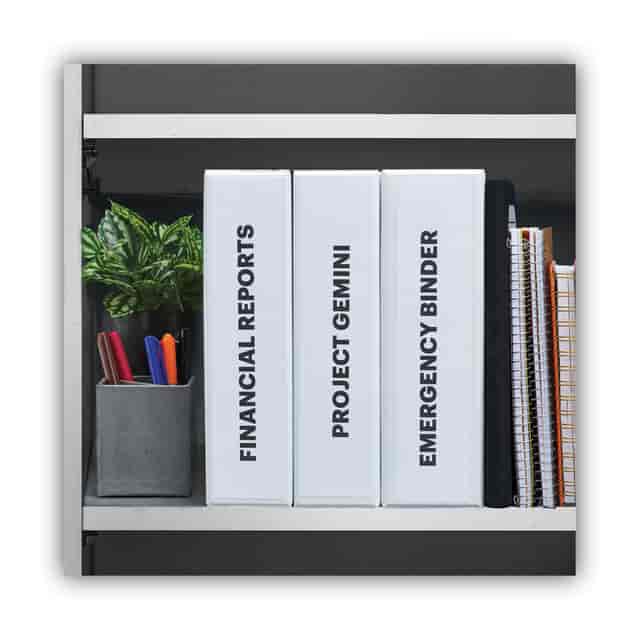Durable Spine Bars For Binding - A4 Size, Holds 30 Sheets, Pack Of 50, White