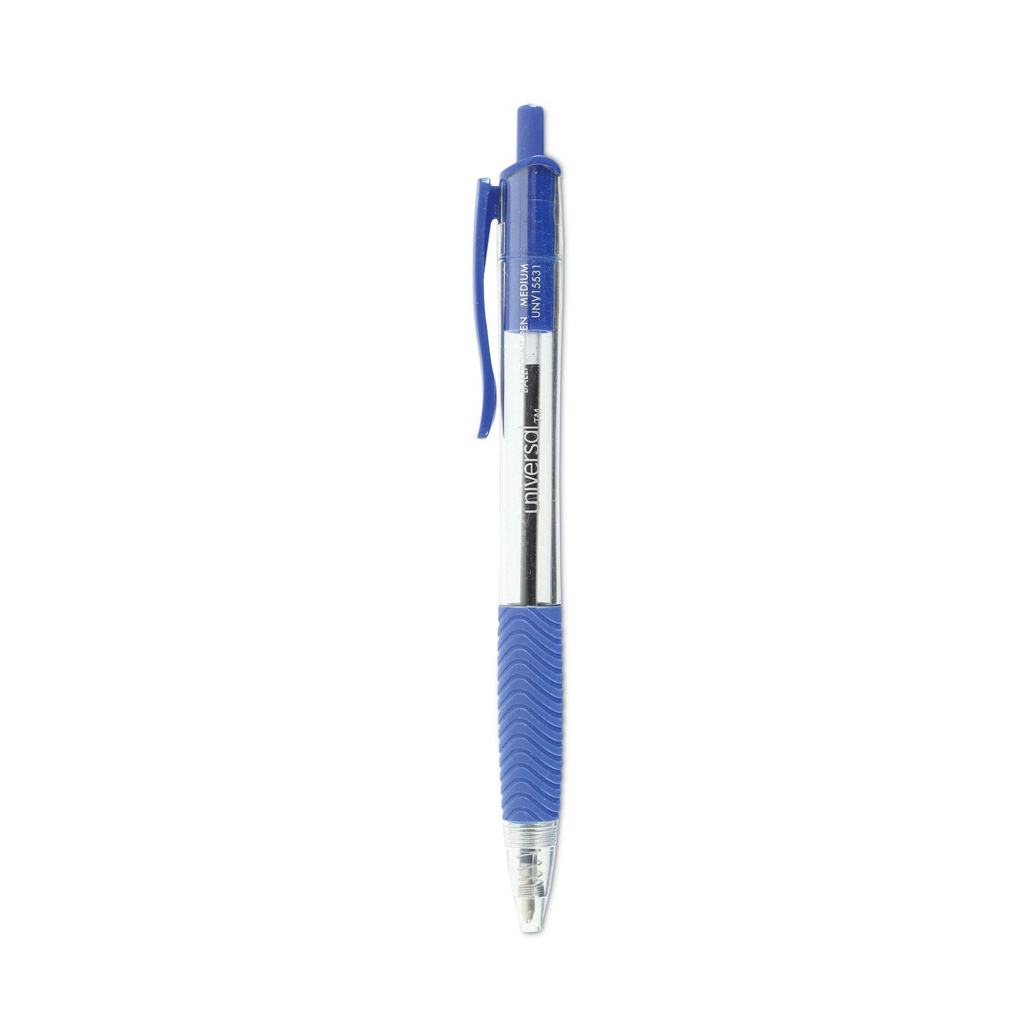 Universal Kugelschreiber Unv15511 – Gummiert, Wasserfest, Blau