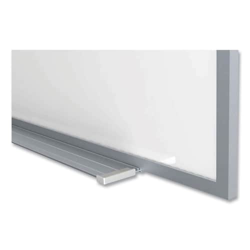 Magnetic Porcelain Whiteboard with Aluminum Frame and Maprail by Ghent ...