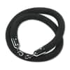 TCO11116 - Velour Rope for Stanchion, Chrome Plated Post, 72" Black Rope Attachment, Black, 1 Each