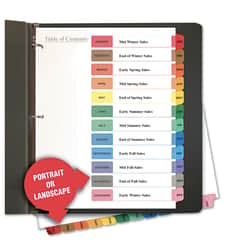 Universal Jan-Dec Index Dividers