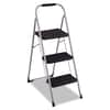CSC11408PBL1E - 3-Step Big Step Folding Stool, 200 lb Capacity, 17.75 x 28 x 45.63, Light Gray